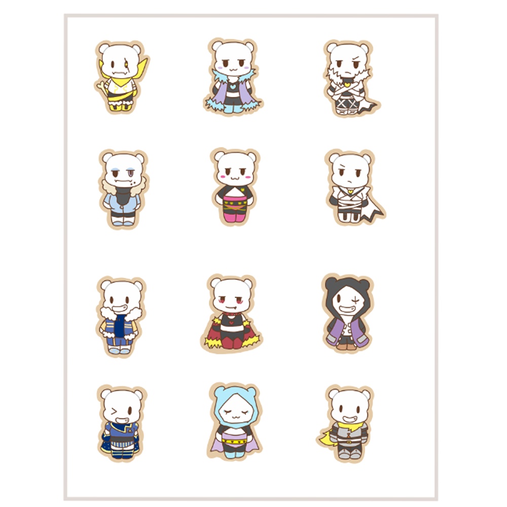 【AU】骨テディ シールセット