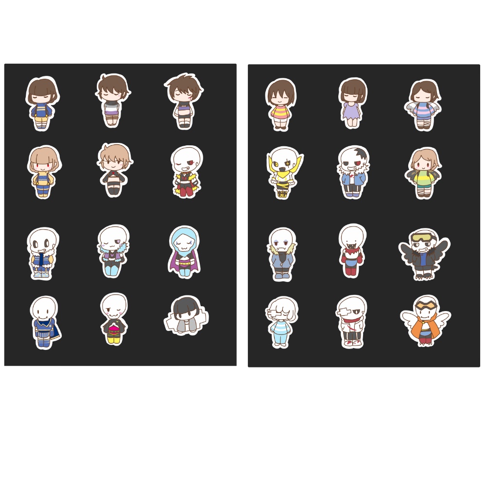 【AU】ニンゲンと骨兄弟 シートシール