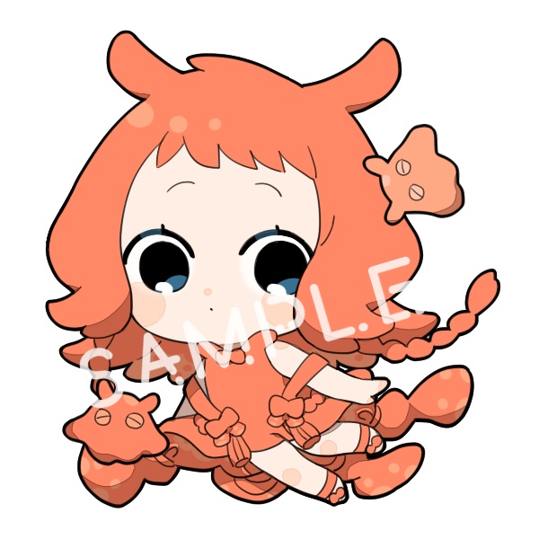 メンダコ娘アクリルキーホルダー