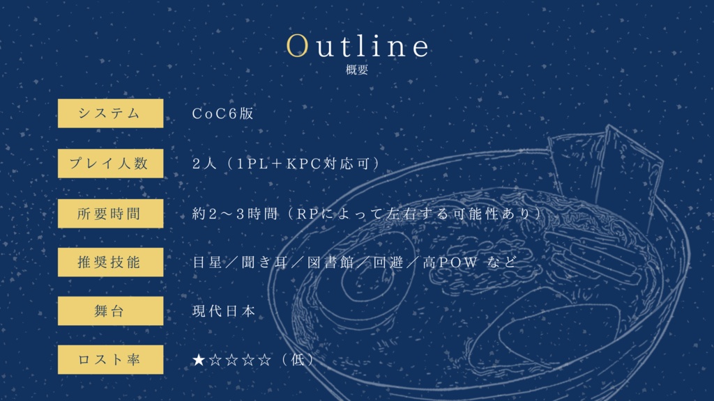 【CoC6th】ホシゾラーメン SPLL:E192991