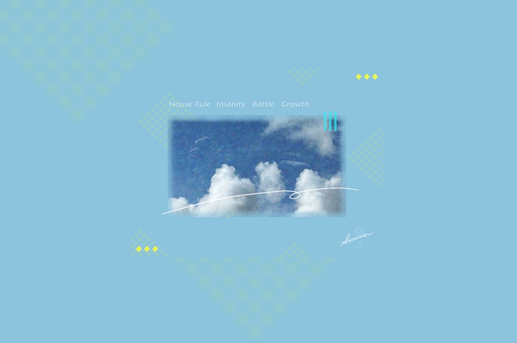 【お部屋zip付き】夜長亭 演出素材帖vol.02|『白雲と夏の約束』