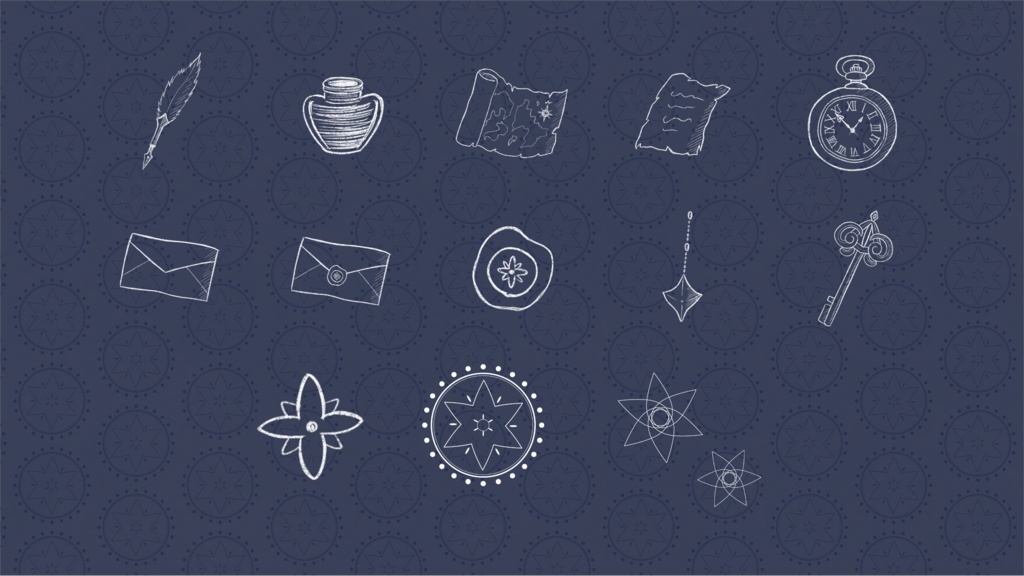 【お部屋zip付き】夜長亭 演出素材帖vol.03|『星花と夜の記録』