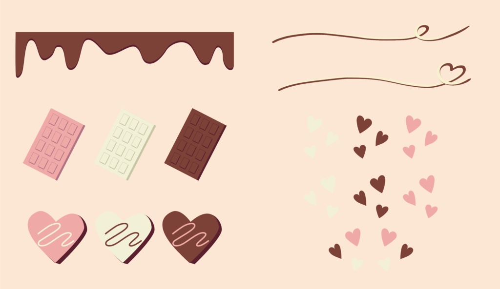 【お部屋zip付き】夜長亭 演出素材帖vol.06|『恋菓とひみつの色』