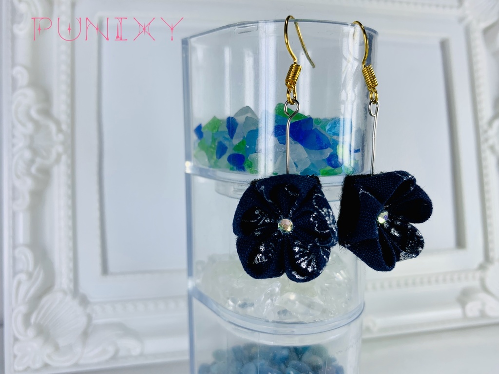 つまみ細工☆ピアス