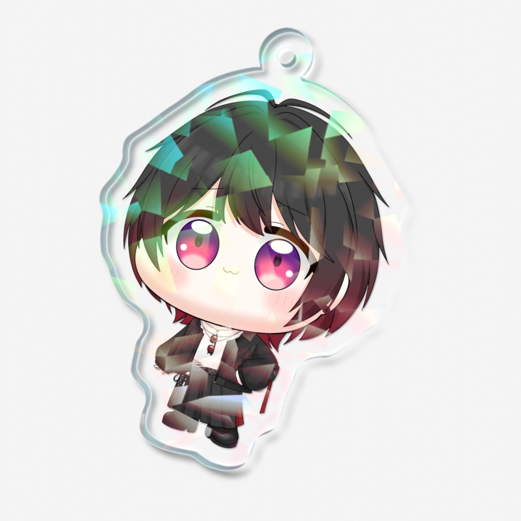 2nd Anniversary ーぽよしずアクキー黒赤ー