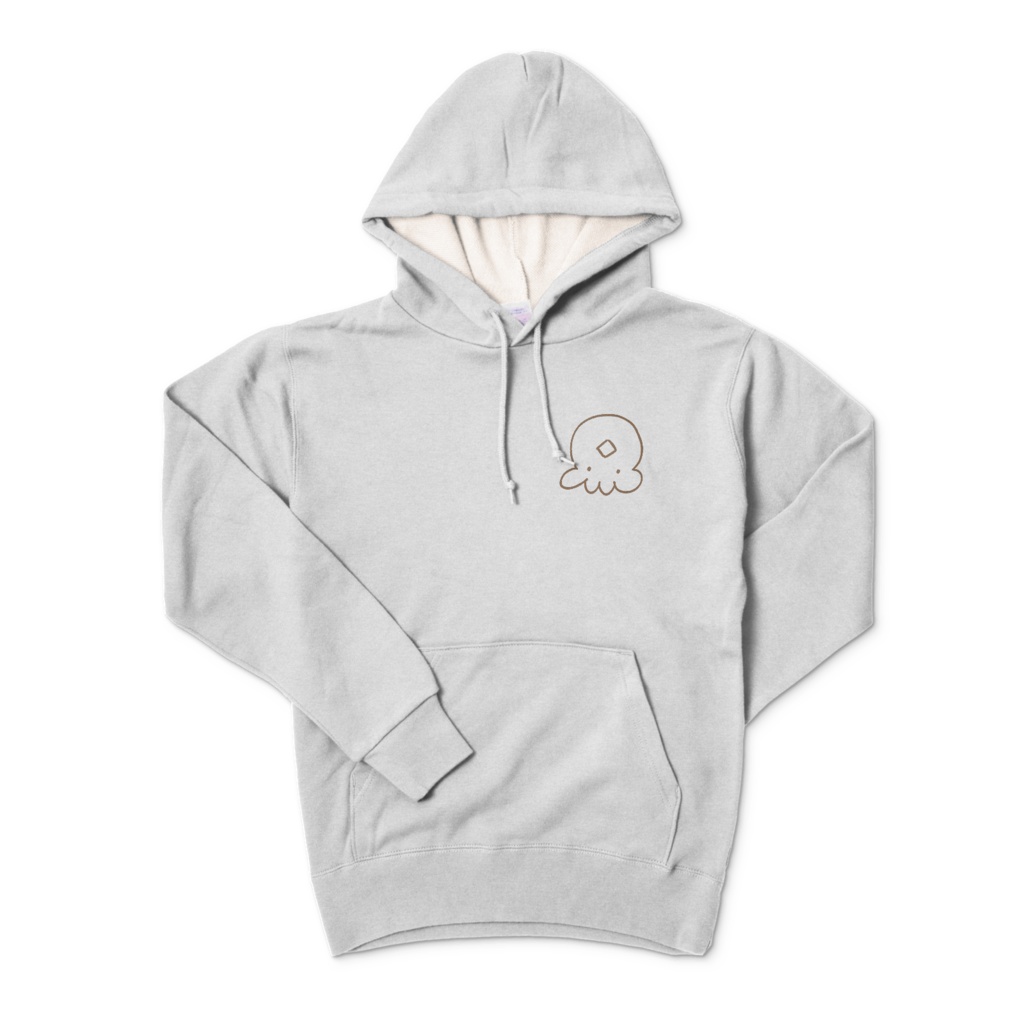 いばたろタコちゃんロゴパーカー胸元プリント