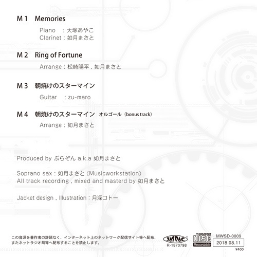 プラスティック・メモリーズ アレンジCD&フルカラー本「Sopranostic memories vol.1」
