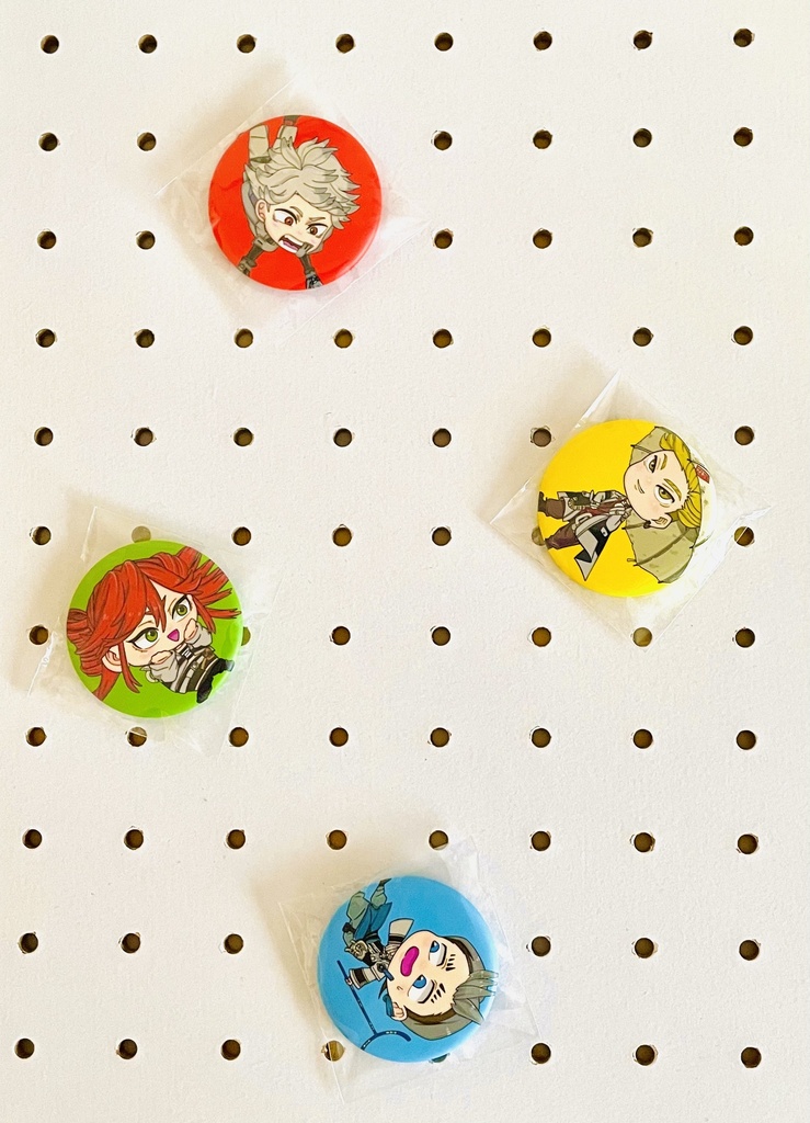 ガチアクタ 「アクタ組4人」缶バッジ