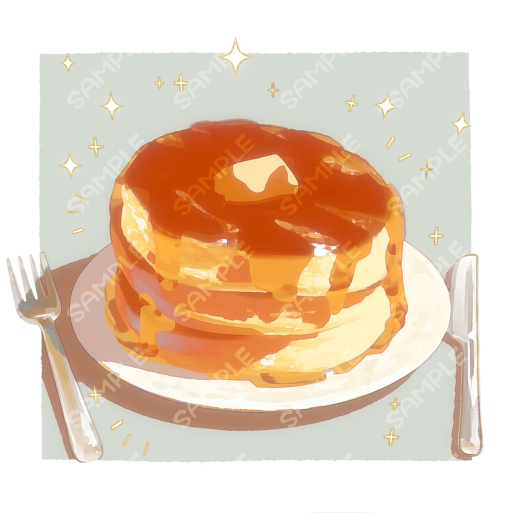 【素材】パンケーキ【mp4+png】