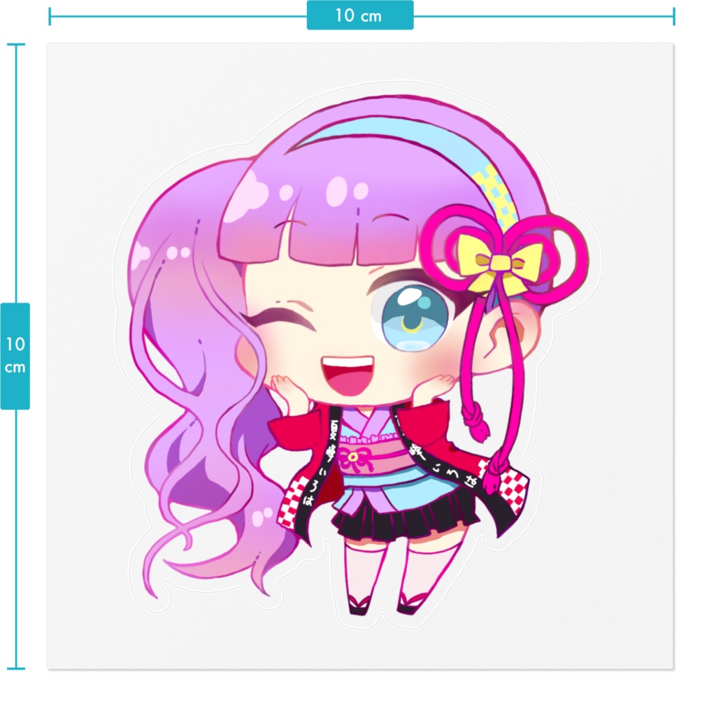 クリアステッカー ぱちりんぱ