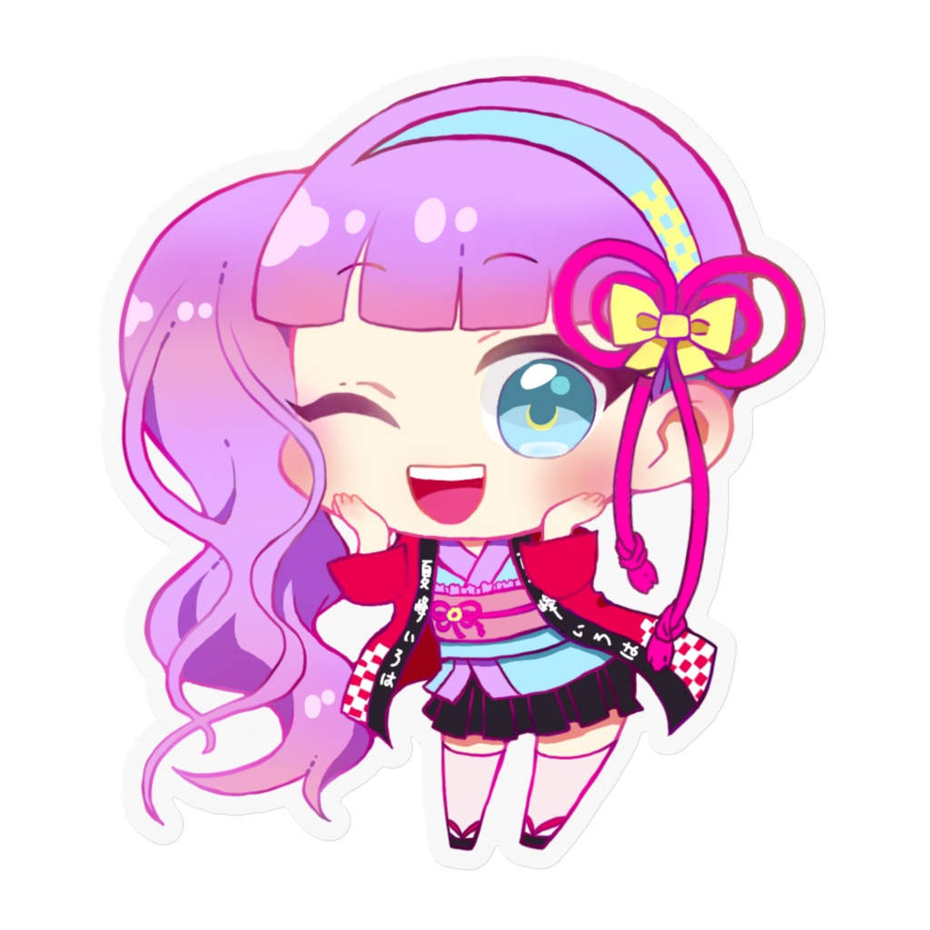 クリアステッカー ぱちりんぱ