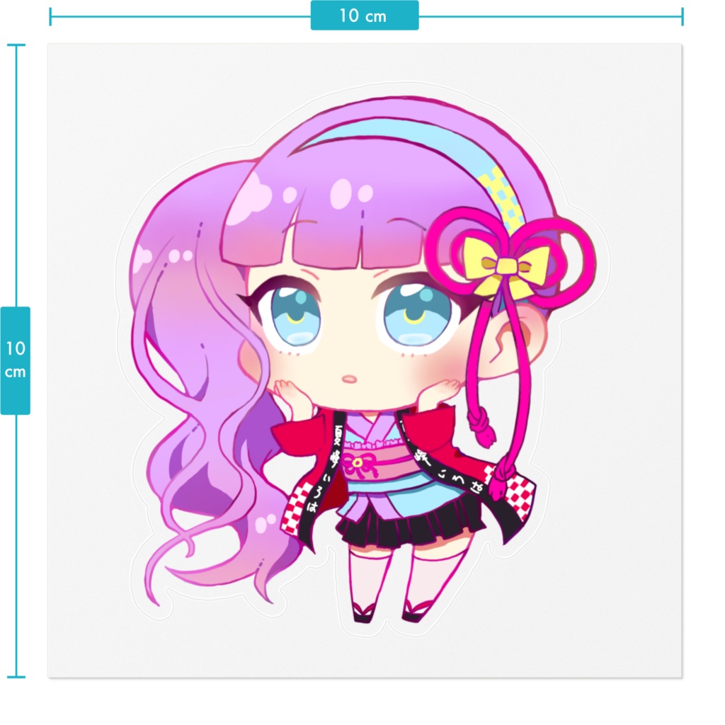 クリアステッカー きょとりんぱ