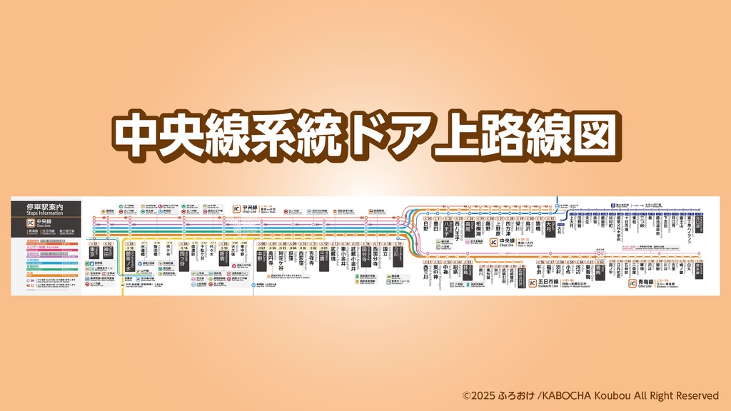 中央線系統ドア上路線図