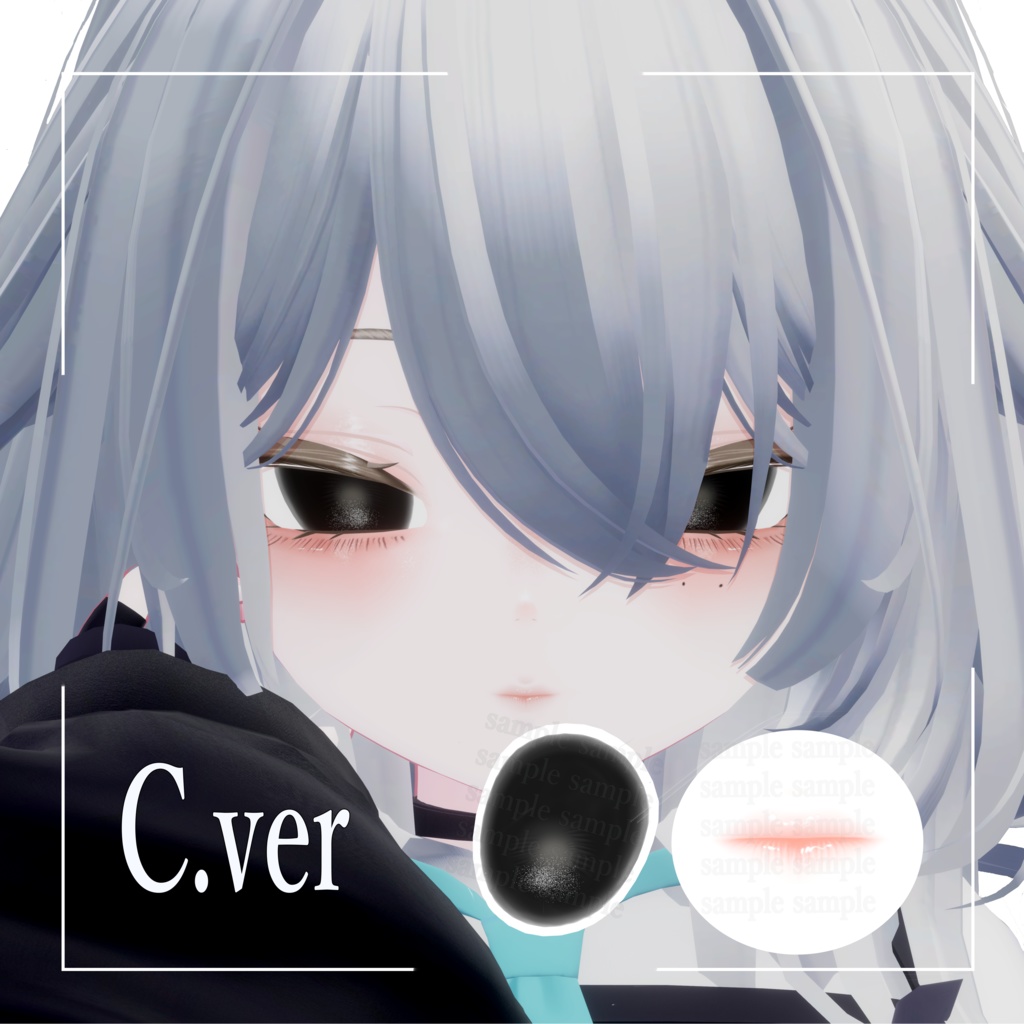 【ルルネ専用】病みかわ♥黒目テクスチャ&病みかわメイクテクスチャ