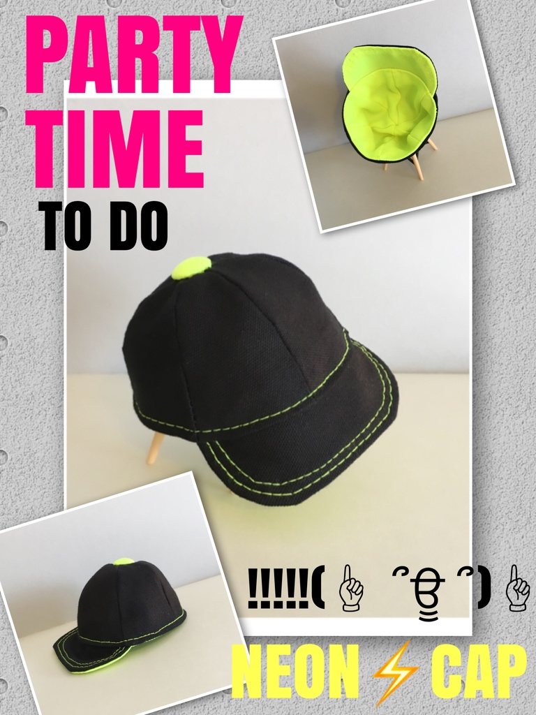 ネオン⚡️キャップ