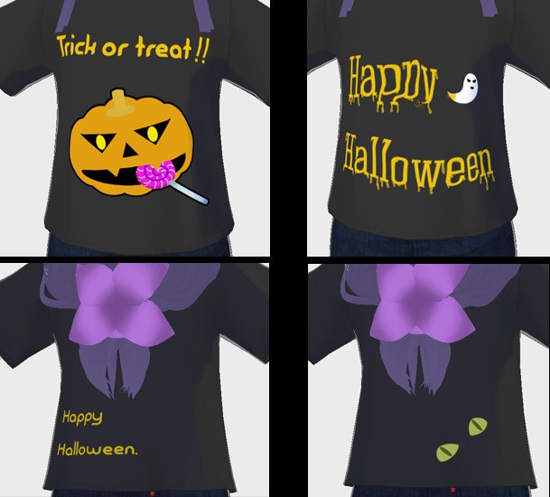 ３Ｄアバター用・ハロウィンＴシャツ【無料配布】