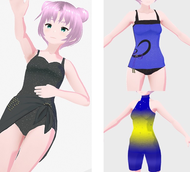 ３Ｄアバター用水着・ワンピースの水着