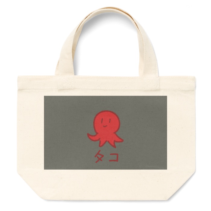 ハナナとタコのトートバッグ