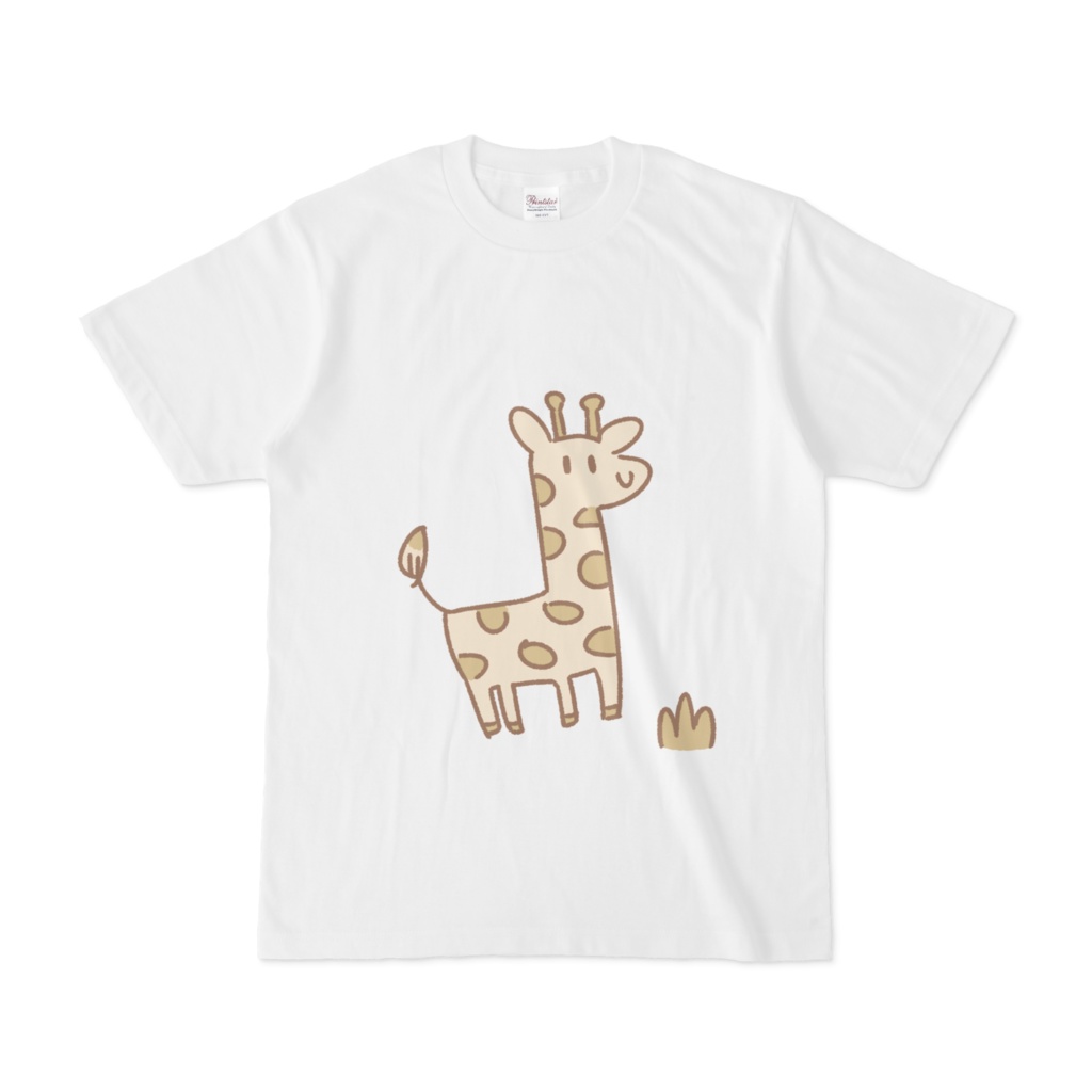 キリンのようなシカのような謎の生き物のTシャツ(抹茶味)