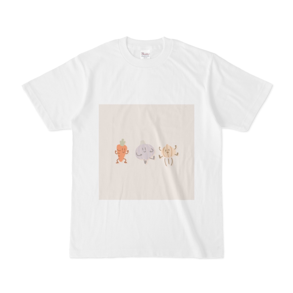 にんじん、にんにく、玉ねぎのTシャツ