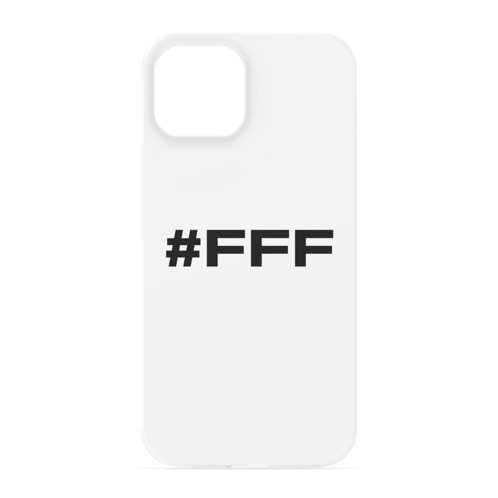 #FFF iPhoneケース