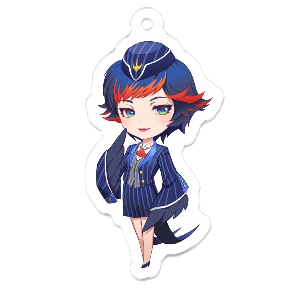 NFTアート『PrettyBirdyGirls』#002_ツバメ／アクキー