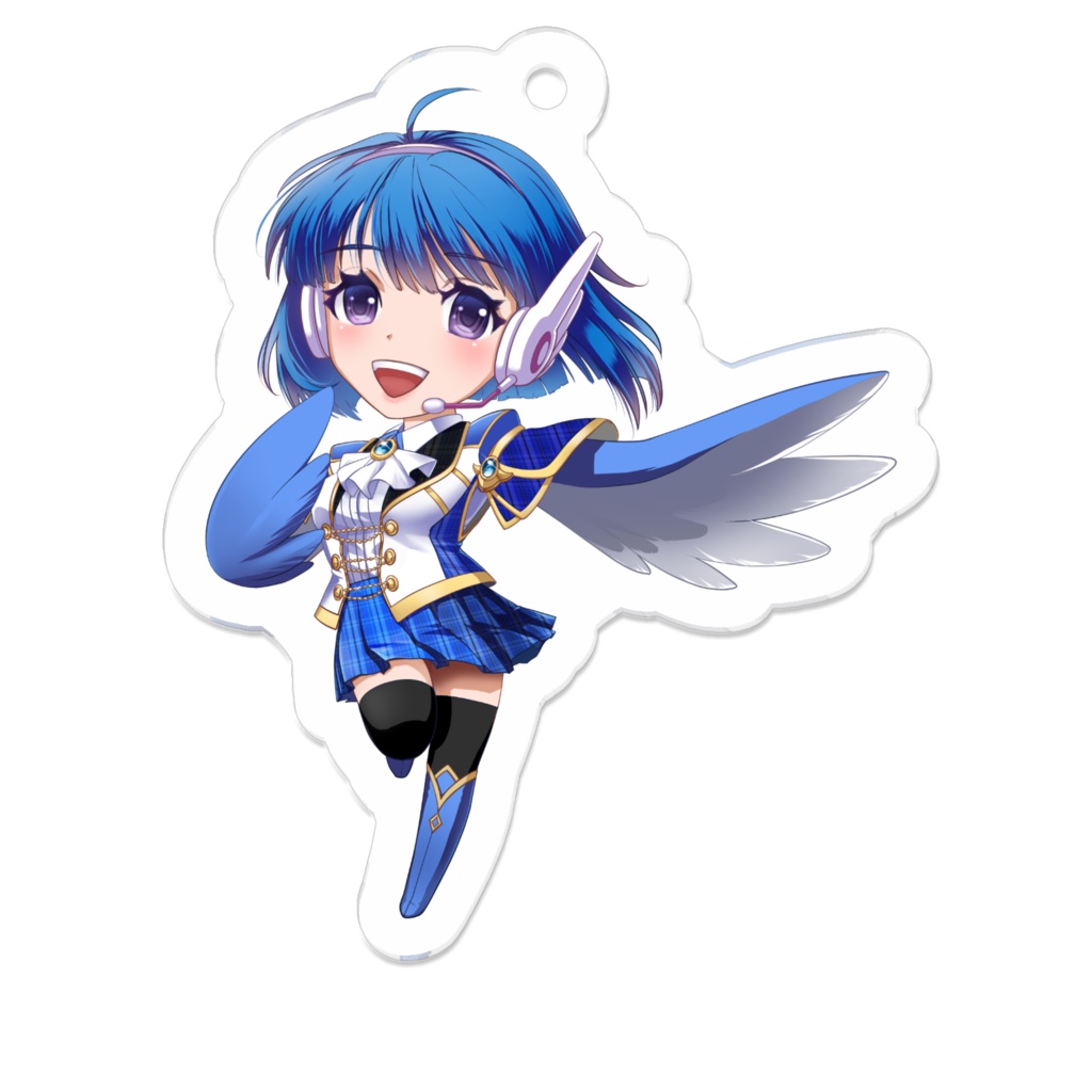 NFTアート『PrettyBirdyGirls』#006_オオルリ／アクキー