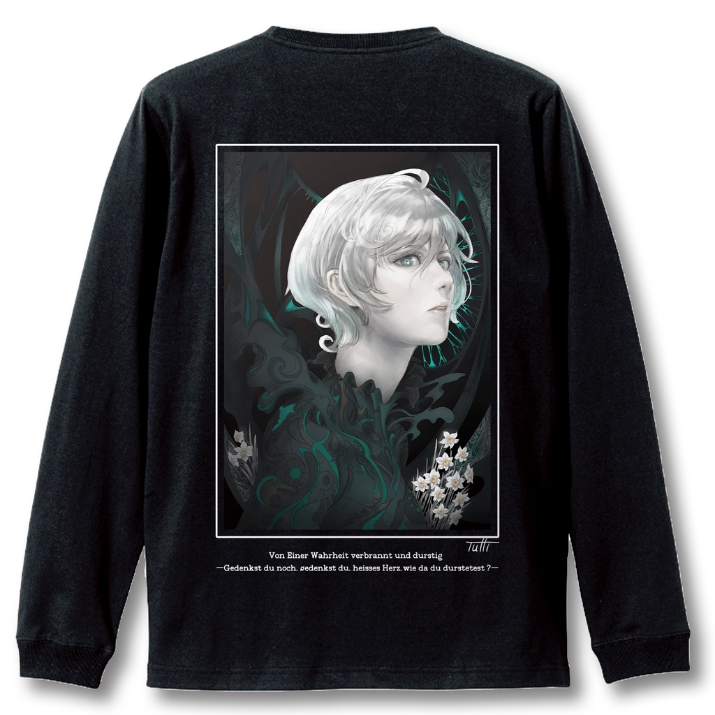 KARMA:001 Backprint Long sleeve shirt Black
