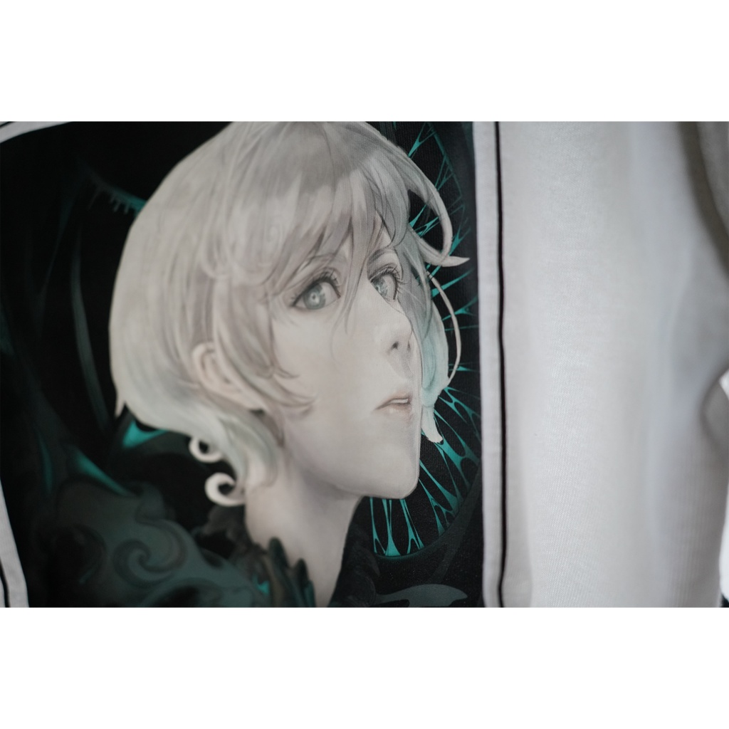 KARMA:001 Backprint Long sleeve shirt White