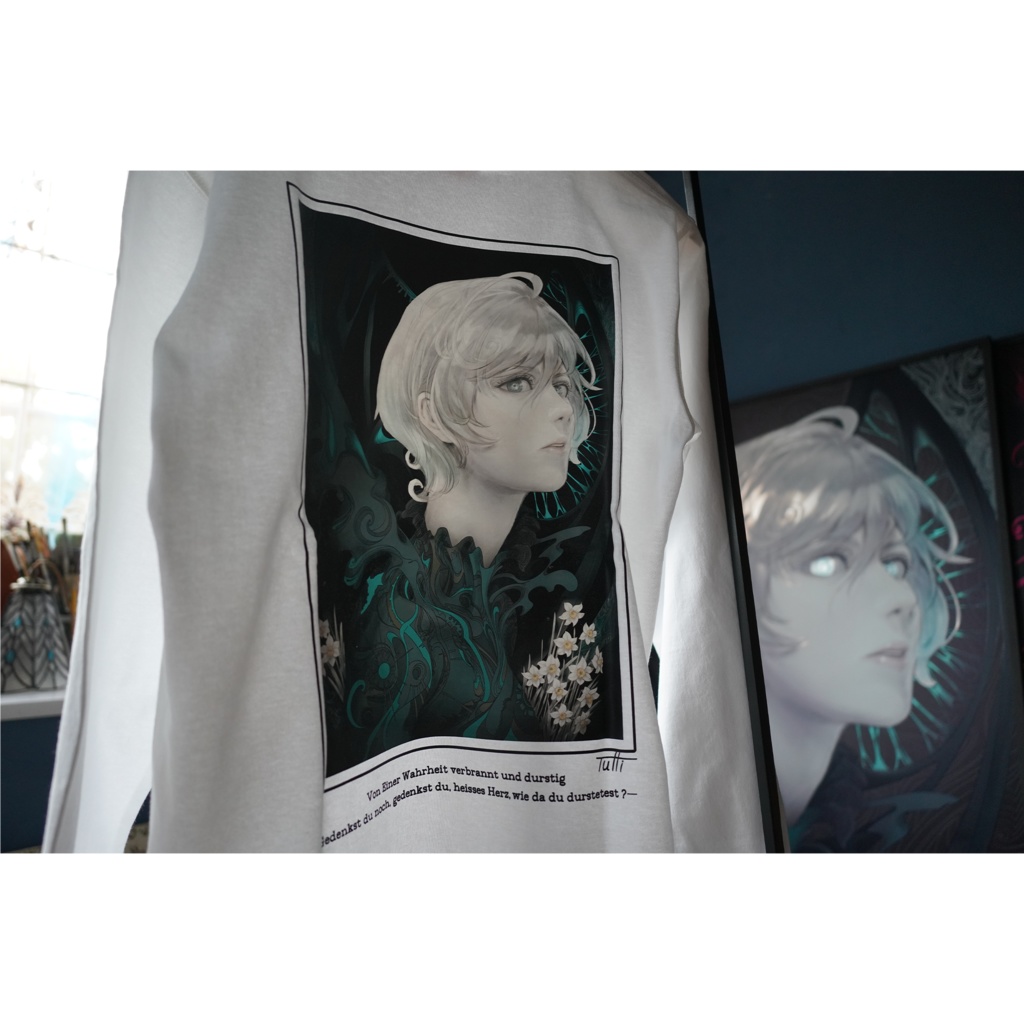 KARMA:001 Backprint Long sleeve shirt White