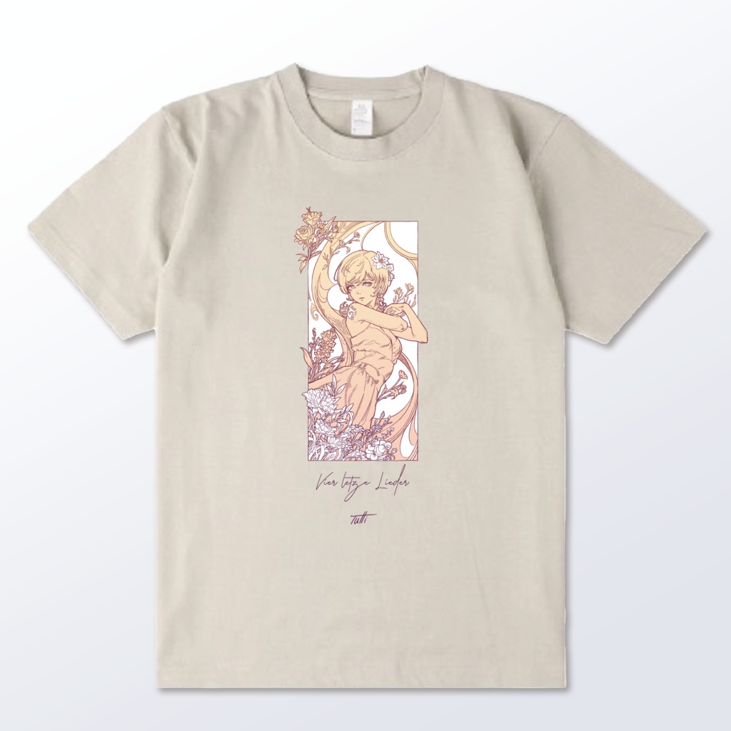 "Frühling" Art Nouveau Linedraw Shirt