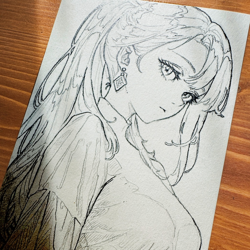 Tutti Handwritten illust Card 直筆ポストカード