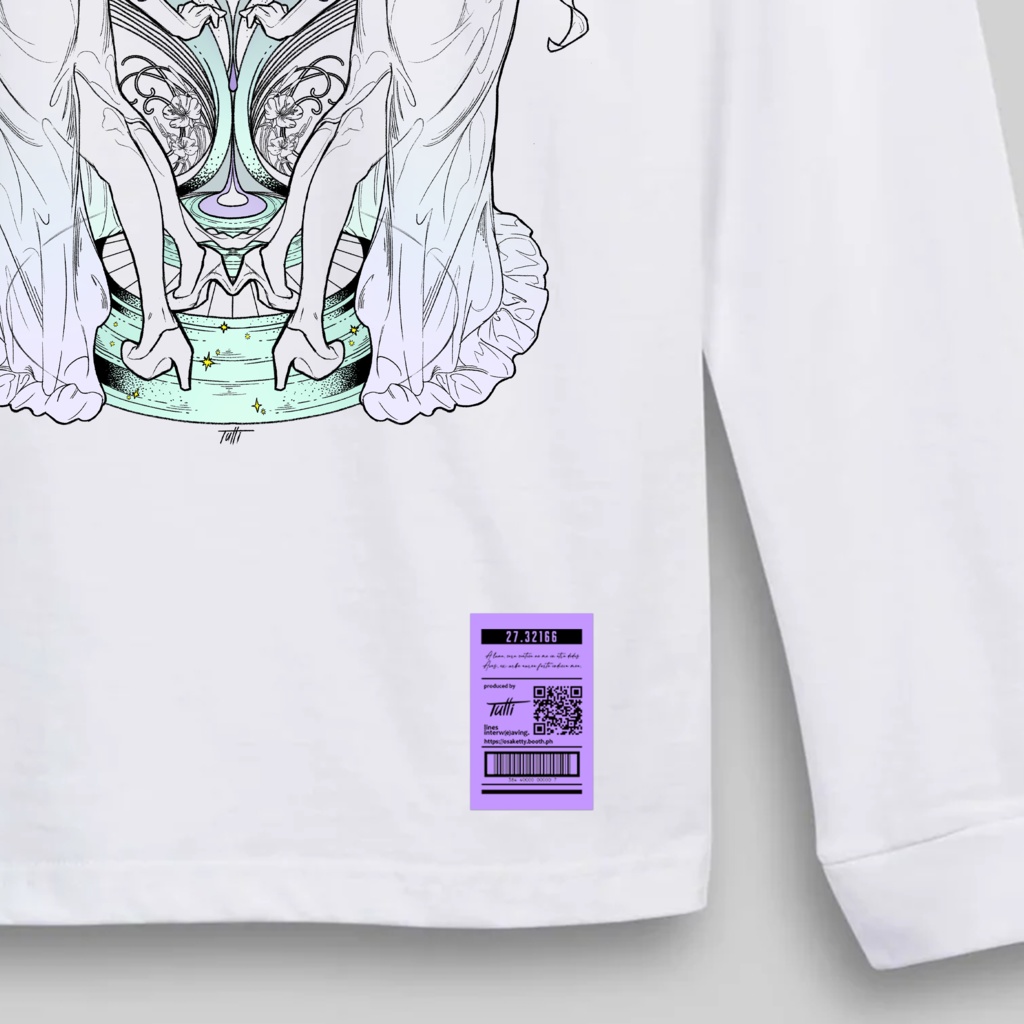 Teardrop:Luna Gradient Long sleeve shirt【受注生産】