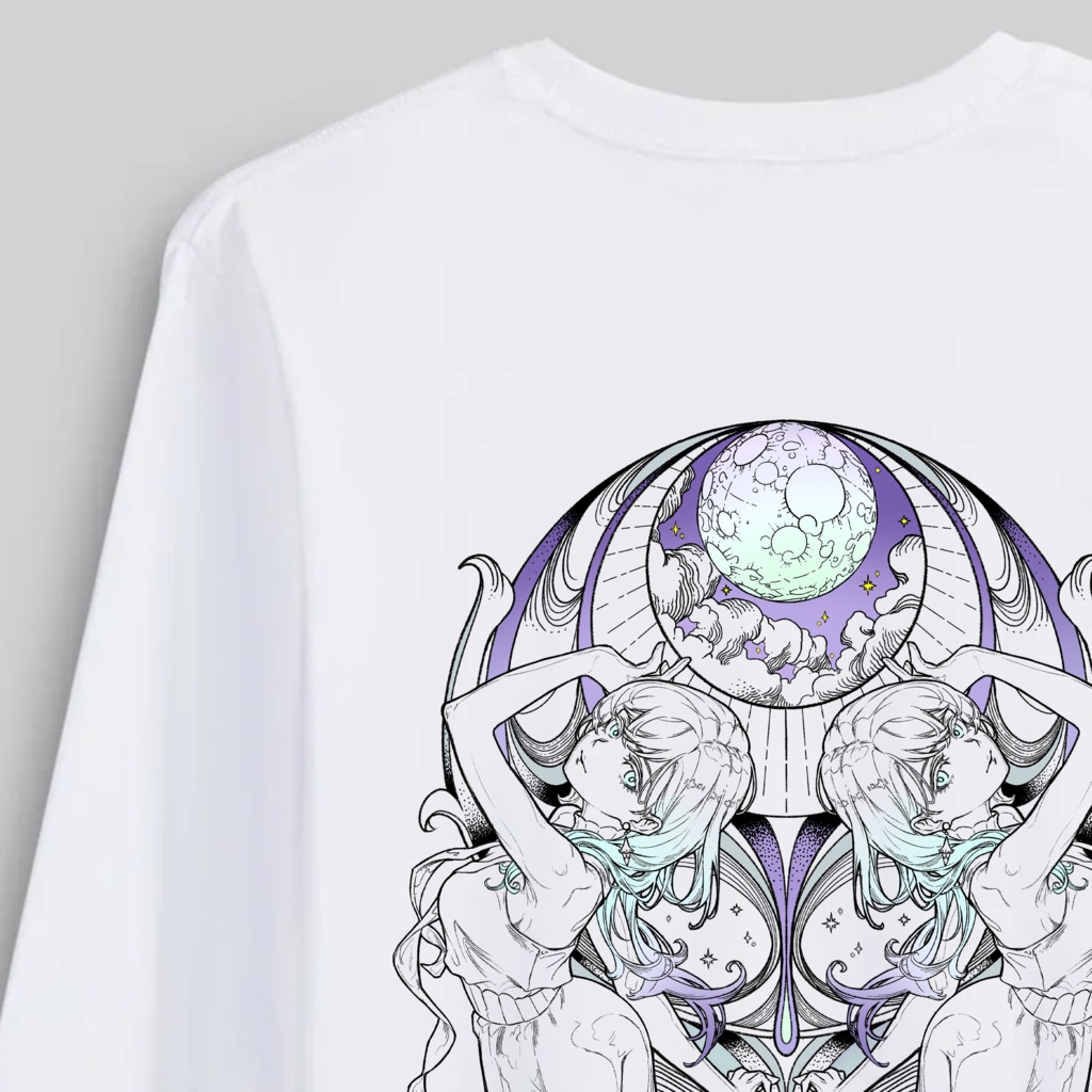 Teardrop:Luna Gradient Long sleeve shirt【受注生産】