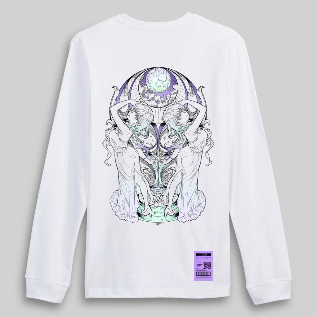 Teardrop:Luna Gradient Long sleeve shirt【受注生産】