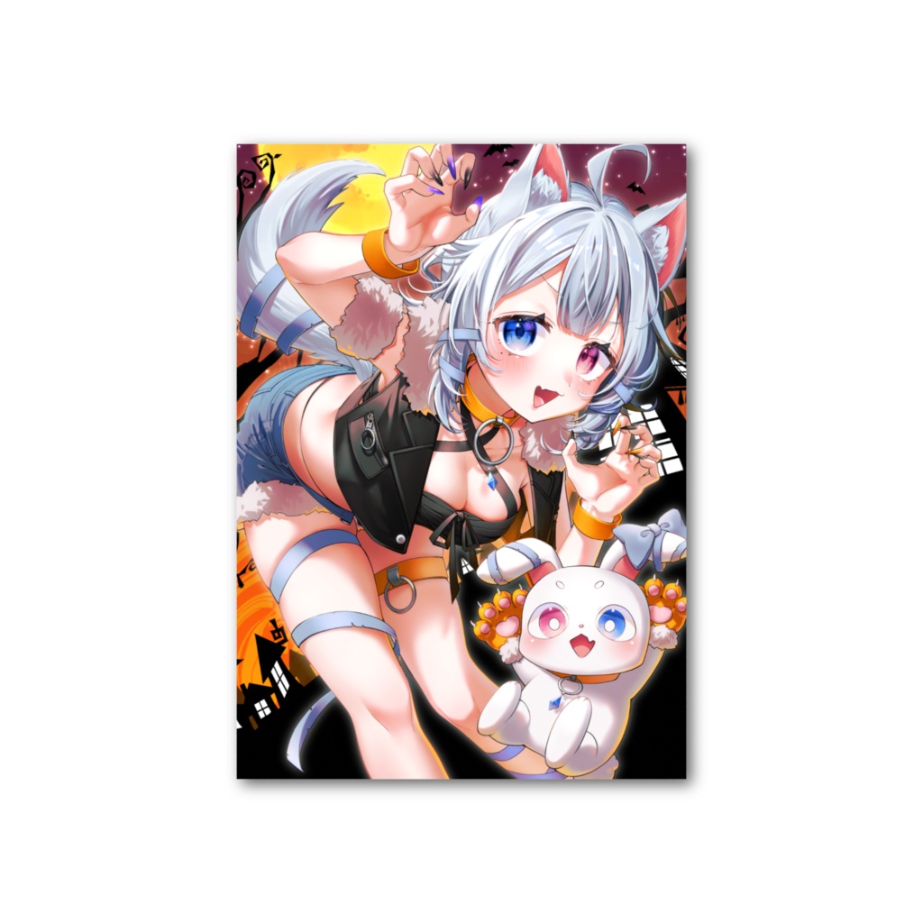 ゆはく、せしろHalloweenカード