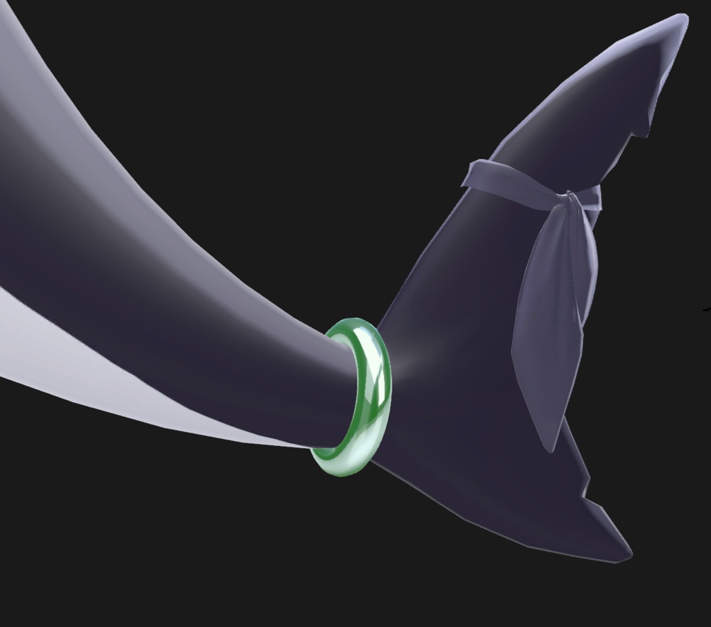 【ルルネ対応】Simple Tail Ring【VRChat】