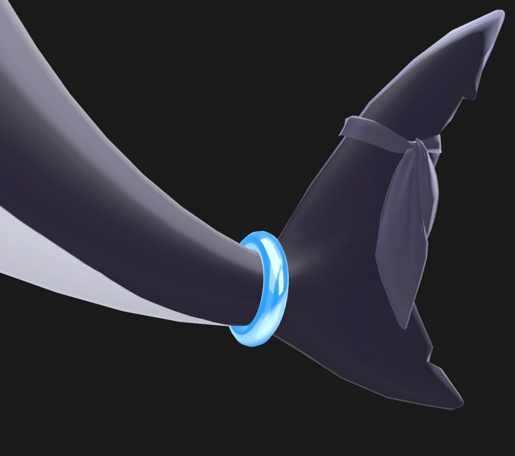 【ルルネ対応】Simple Tail Ring【VRChat】