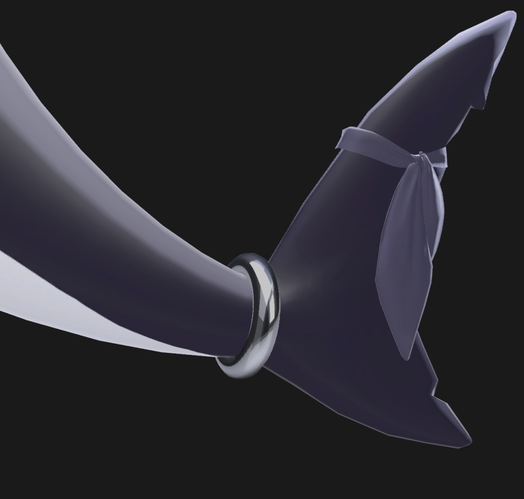 【ルルネ対応】Simple Tail Ring【VRChat】