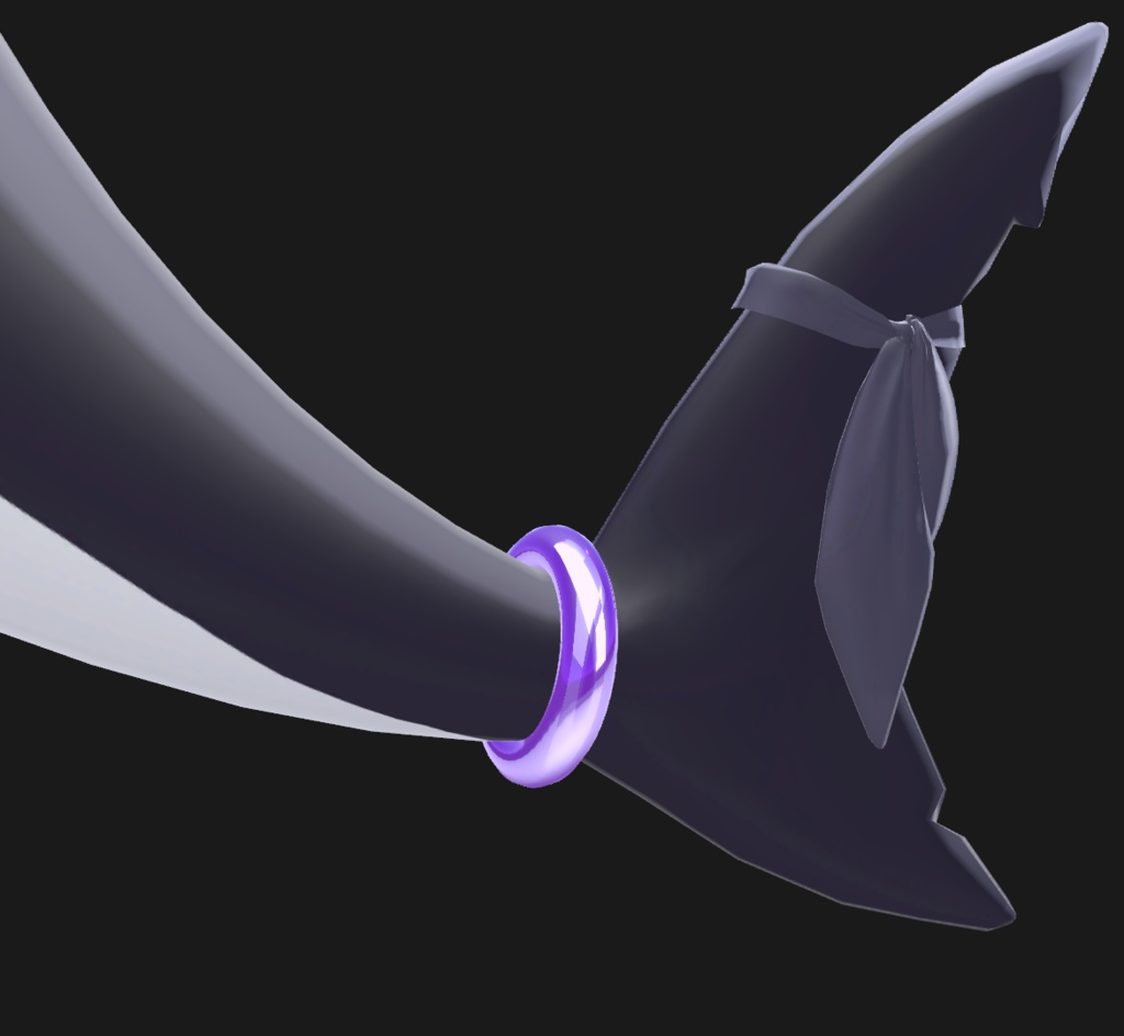 【ルルネ対応】Simple Tail Ring【VRChat】