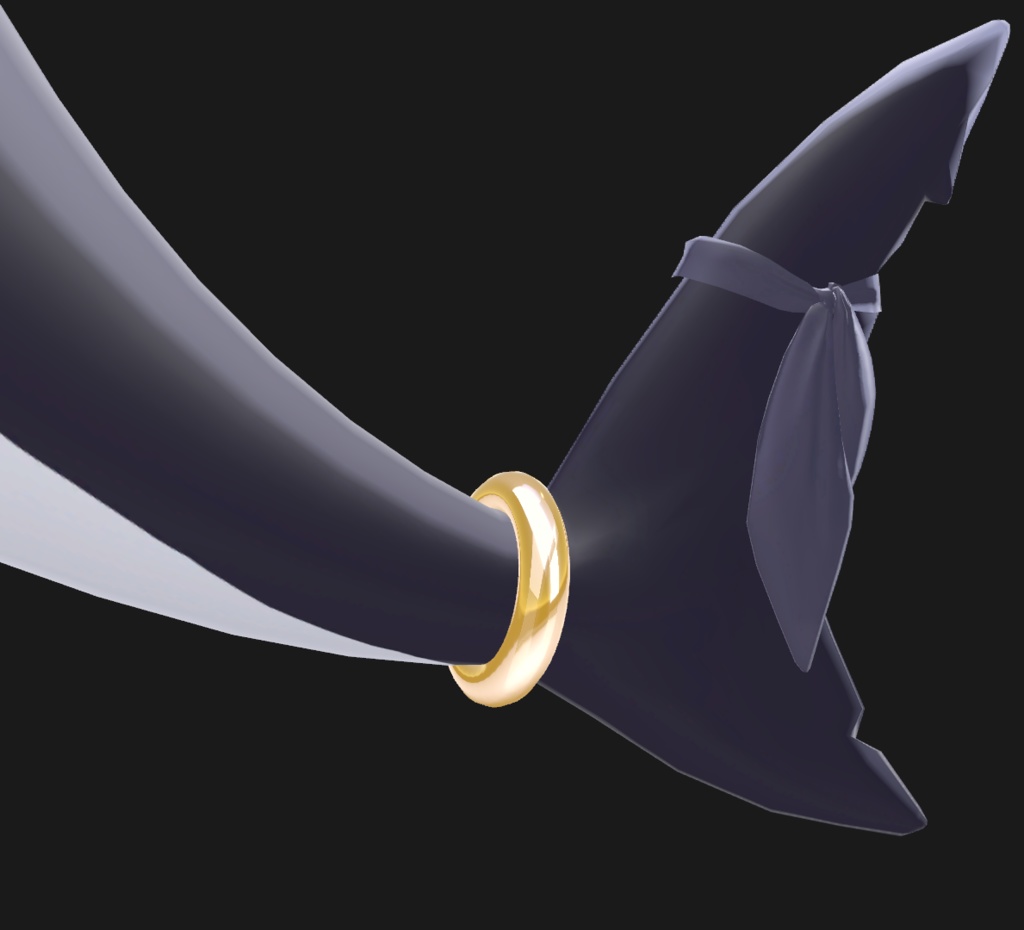 【ルルネ対応】Simple Tail Ring【VRChat】
