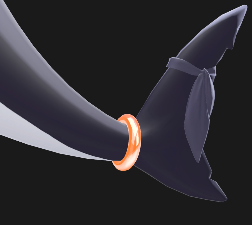 【ルルネ対応】Simple Tail Ring【VRChat】