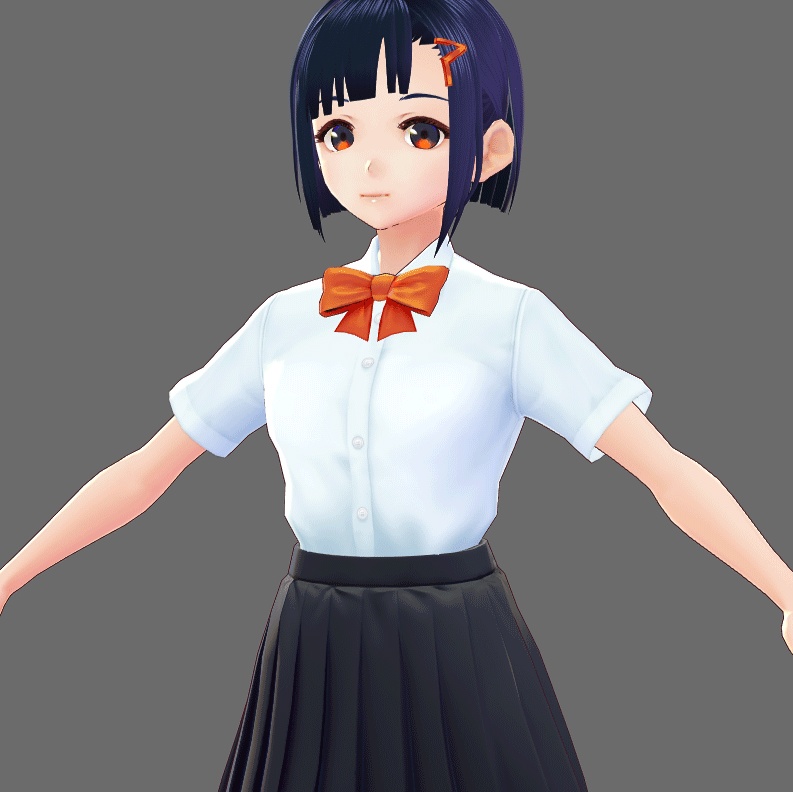 VRoid Studio 用 半袖スクールシャツ テクスチャ