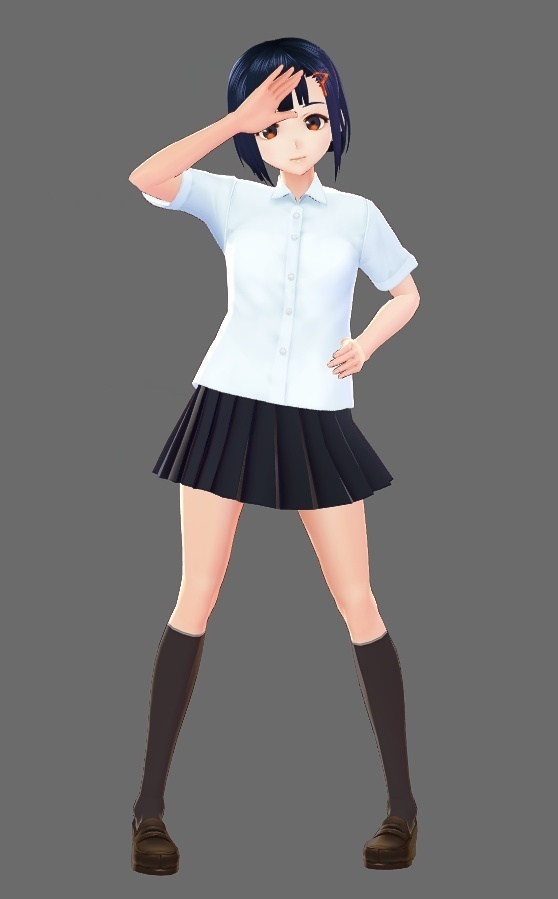 VRoid Studio 用 半袖スクールシャツ テクスチャ