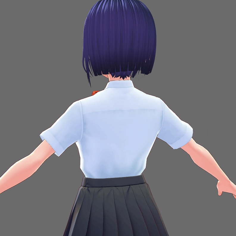 VRoid Studio 用 半袖スクールシャツ テクスチャ