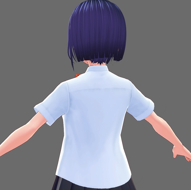 VRoid Studio 用 半袖スクールシャツ テクスチャ