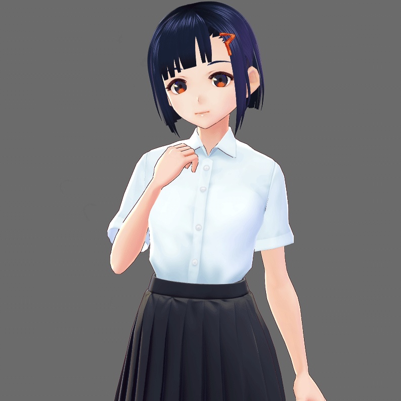 VRoid Studio 用 半袖スクールシャツ テクスチャ