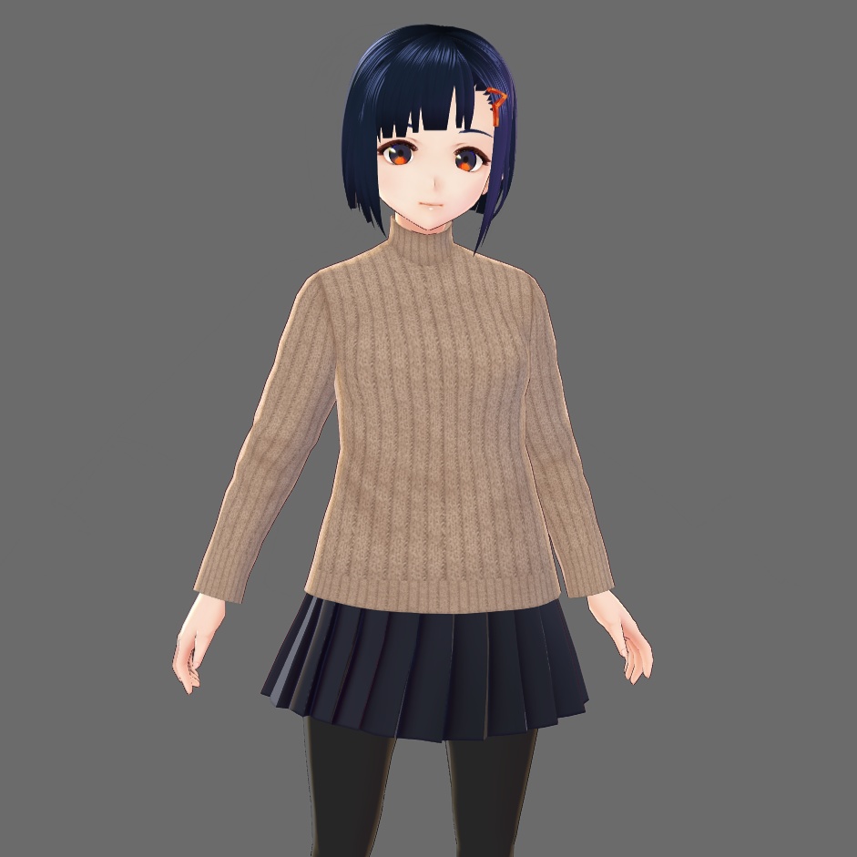 VRoid Studio 用 ハイネックセーター テクスチャ 2色