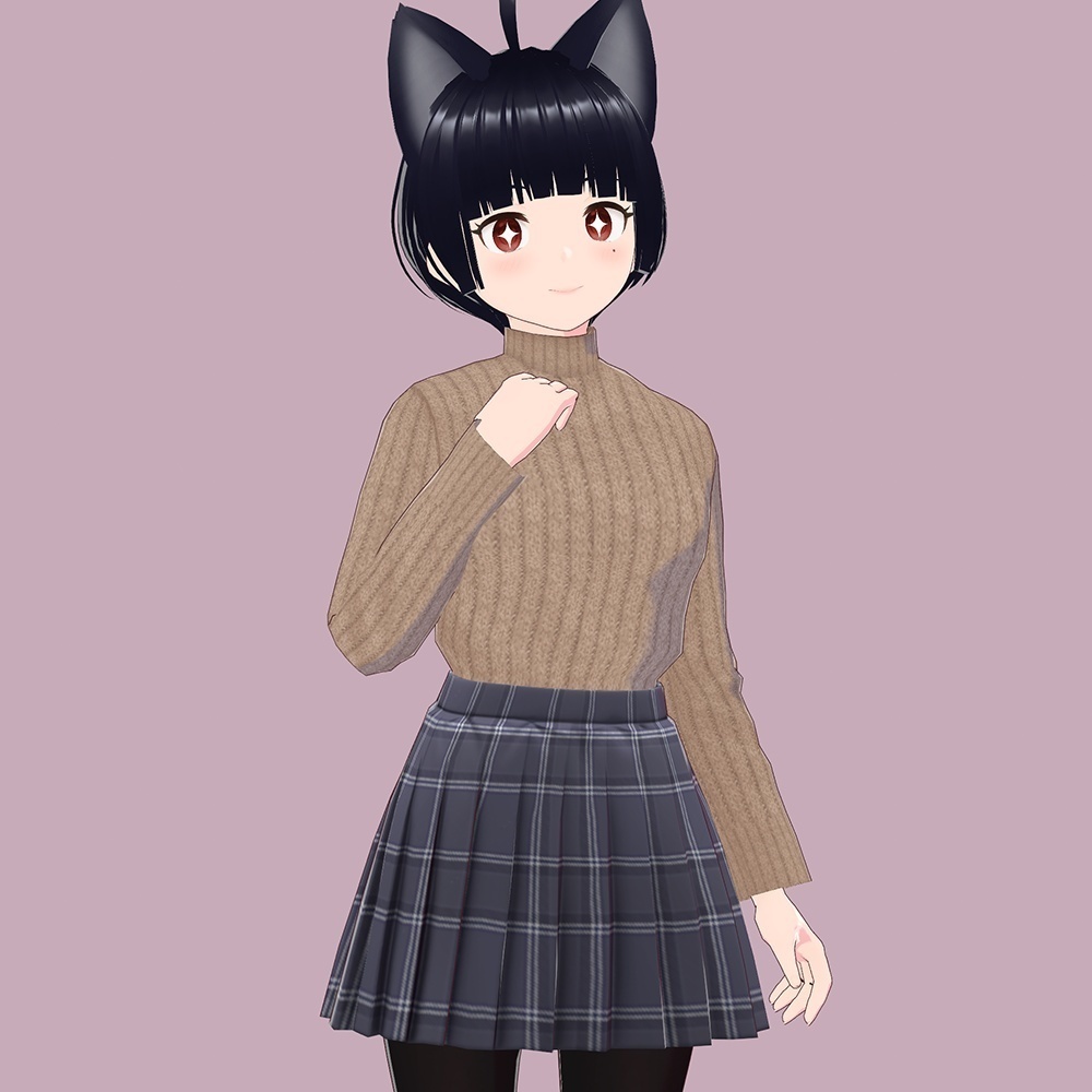 VRoid Studio 用 ハイネックセーター テクスチャ 2色