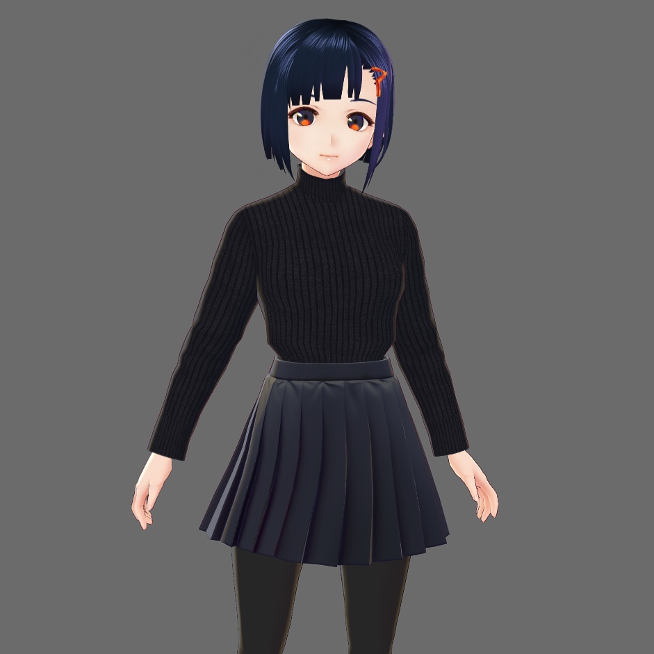 VRoid Studio 用 ハイネックセーター テクスチャ 2色